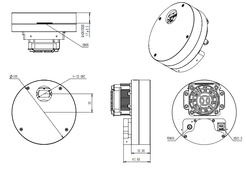 QHY miniCAM8 Mono Camera Combo